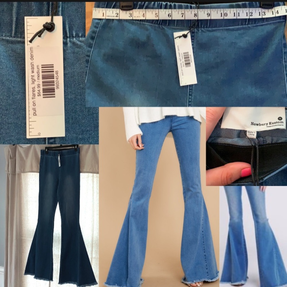 NWT NEWBURY KUSTOM BELL BOTTOM MEDIUM